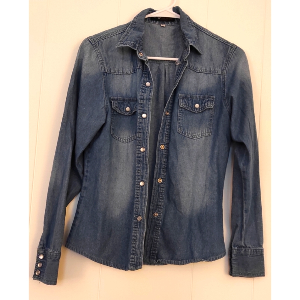Jean long sleeve shirt